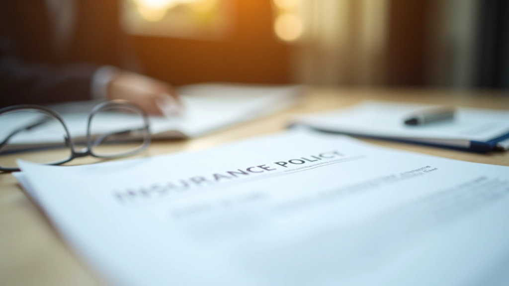 Grafische Darstellung einer Versicherungspolice mit Erhöhungsoptionen, klar strukturiertes Dokument Layout